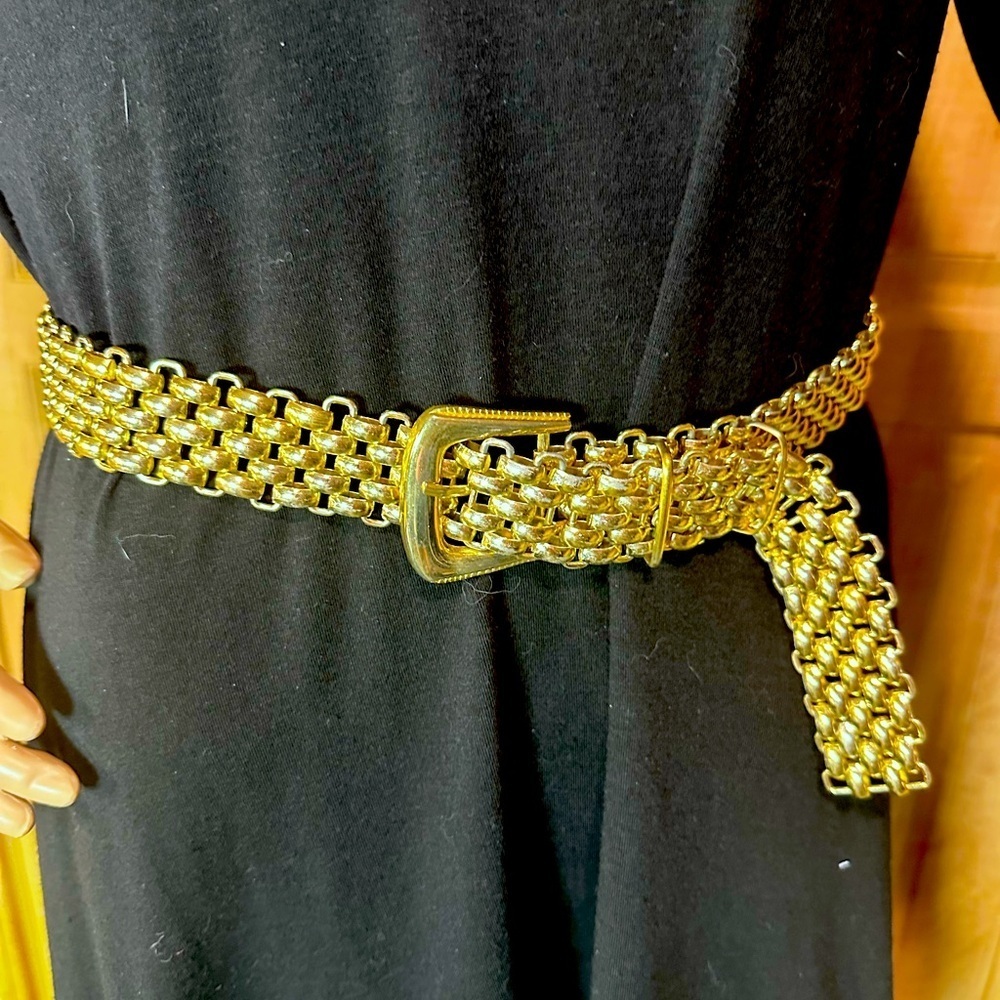 Vintage gold plated chain belt​​​